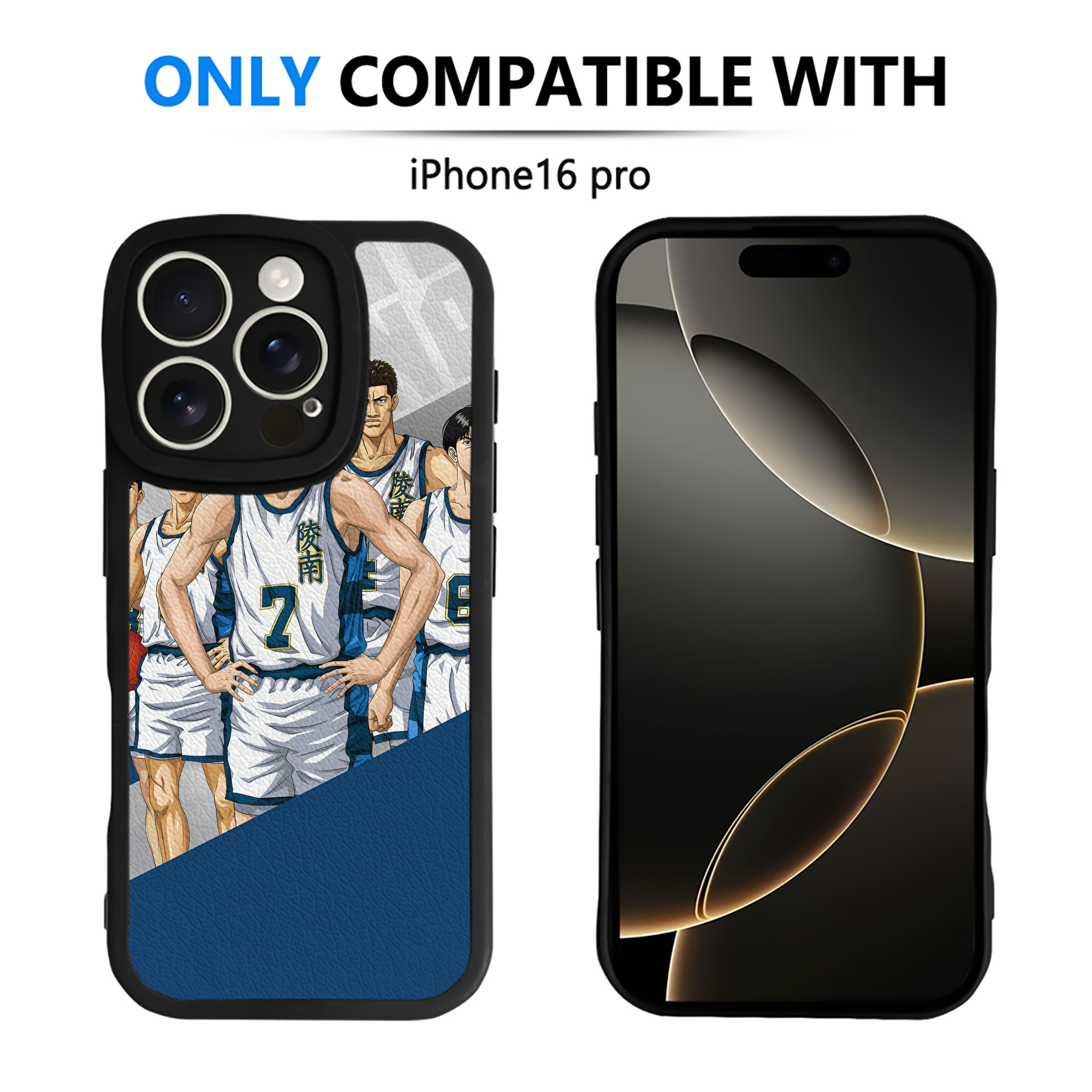 （画像用） SLAM DUNK／スラムダンク 【iPhone 16シリーズ対応】シリコンスマホケース（レザー調） 材質：シリコン